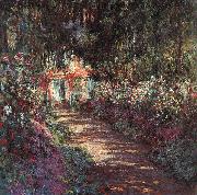 Claude Monet The Garden in Flower Norge oil painting reproduction